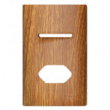 Placa P/ 1 Interruptor + 1 Tomada 4x2 - Novara Cumaru